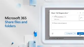 Общий доступ к файлам и папкам в Microsoft 365