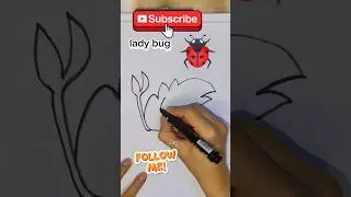 lady bug drawing #craft #drawingideas #trending #viralvideo #foryou #ytshorts