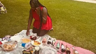 Spend the day with me 🩷 new hairstyle 🦋||Picnic || friends 🤍