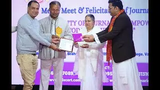 Sonu Tyagi, Founder of Go Spiritual & Approach Entertainment, Honored at Media Meet