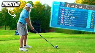 QUALIFYING DAY! (AMATEUR GOLFER VS. PRO GOLFERS)
