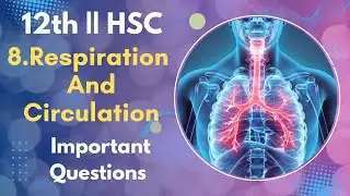 12th HSC Biology Chapter 8 Imp Questions|12th Biology Respiration And Circulation Most Imp Questions