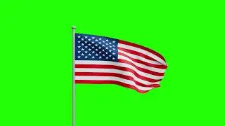 USA Flag Animation | Stunning Green Screen Waving US Flag in 4K