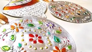 Adornos navideños con Repujado en aluminio - Fáciles