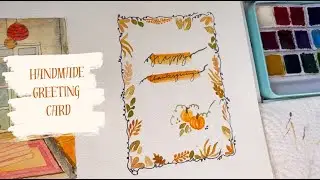 Easy & Cute Fall theme card/ Bullet journal page - For Beginners