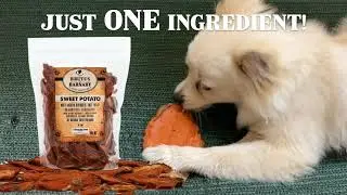 Single Ingredient Dog Treats - 2lb Dehydrated Sweet Potato Slices, All Natural&Thick Cut, Grain Free