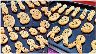 بسكويت مالح ب3️⃣اشكال مختلفة لشرب الشاى او القهوة ☕@shimaa81