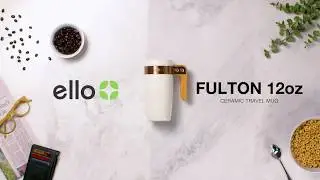 Fulton BPA Free Ceramic Travel Mug with Lid