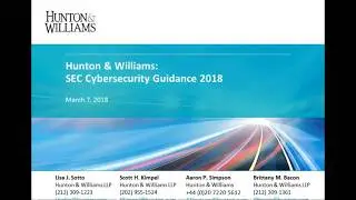SEC Cybersecurity Guidance 2018