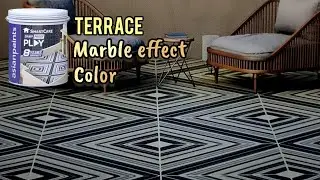 Marble texture design on terrace | Damp proof marble | royal play design