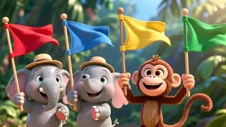 Elephant Baby's Parade of Joy 🐘🎉 | Fun Learning & Colors for Kids | Preschool Educational Video