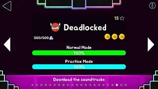 Deadlocked 100%| Circlemaniac | Geometry Dash