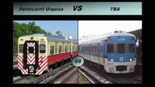 Ferrocarril Urquiza (Metrov&iacute;as) - VS - TBA (Trenes de Buenos Aires) - 2009 - [PARTE 1/3]