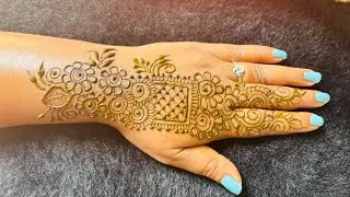 New Stylish Floral  Backhand Mehedi Designs || Back Hand Mehedi Designs || Simple Arabic Treading ||