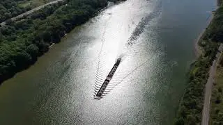 Unedited Drone Footage - 2021-09-26 - Powhatan Point OH - Barge