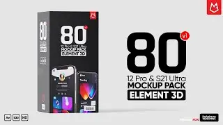 Apple iphone 13 Pro & Samsung S22 Ultra | 80 Mockup Pack