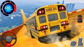 Crazy Mega Ramp Bus Stunts Driving -  Coach Bus Extreme Stunt Racing : Android Gameplay #5