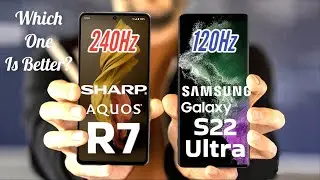 Sharp Aquos R7 (vs) Samsung Galaxy s22 ultra 5G &mdash; 2022 г., характеристики, цена, аккумулятор. || シャープアクオス R7