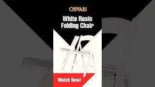 Resin White Folding Chair Review | Best Folding Chair for Weddings & Events #shorts