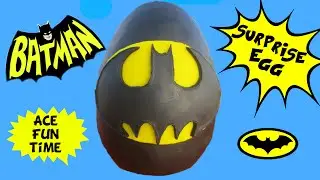 GIANT BATMAN PLAY-DOH SURPRISE EGG with Ace Fun Time