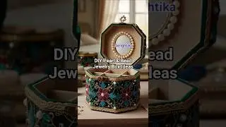 DIY Pearl & Bead Jewelry Box Ideas @DelightikasWorldbyRatna #DIYJewelryBox #CardboardCraft #box