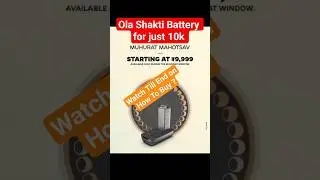 [Watch Till End] Ola Shakti Launch: ₹9,999 During Muhurat Mahotsav 2025 #shorts #ola #offers