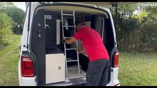 Echelle intérieure télescopique Lippert pour van, fourgon et camping-car