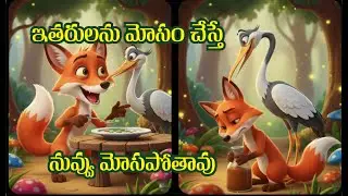 నక్క మరియు కొంగ I Kids Telugu stories I Junnu Little Stories