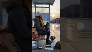 Эта собака не ожидала реакции кошки #тренды #домашниеживотные #шорты