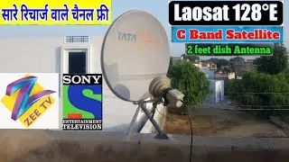 How to set LaoSat 128e C Band on 2 feet dish sateing
