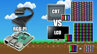 Diferencia jugar entre TV CRT y LCD con RGB PI Raspberry