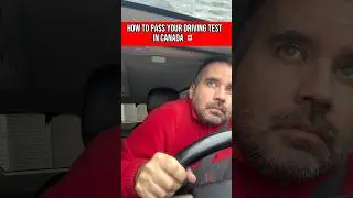 How to pass the driving test in CANADA 🇨🇦  #canada #driving #drivingschool #usa #cardriving #car