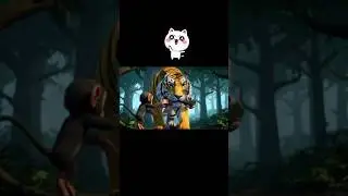 One Mistake, One Life Gone! Monkey Falls, Tiger Grabs It Instantly😱| Shocking Real Footage! #tiger
