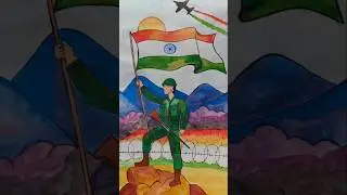Republic Day Drawing 🌟🇮🇳 | Easy drawing/ poster for republic day ✏️✨ #schoolcompetition #drawing