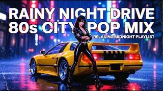 Rainy Night Drive in Toky