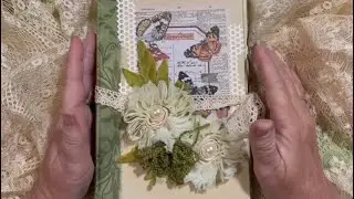 Beautiful eclectic botanical junk journal flip through.