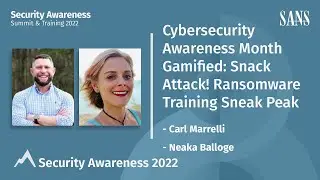 Cybersecurity Awareness Month Gamified: Snack Attack! Ransomware Training Sneak Peak
