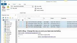 Конвертировать электронную почту Outlook Pst в документы PDF