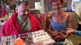 Sleepy Burrows Wombat Sanctuary handing over cheque