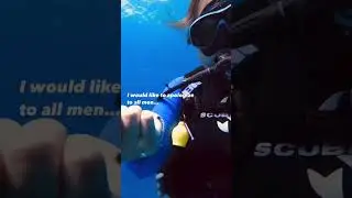 Diver safety stop: I would like to apologize to all men, 3 minutes is a very long time #shorts