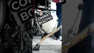 160 BPM Double Bass Drumming w/ Combat Boots | Nils Fjellstr&ouml;m