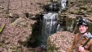 450 Foot Waterfall Descent In A Cave