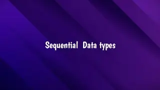 #data types in python