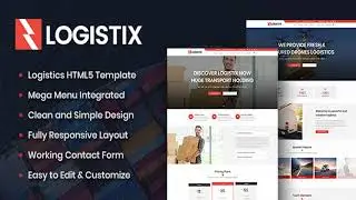 Logistix | Responsive Transportation HTML Template | Themeforest Website Templates and Themes