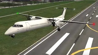 Quietmamb DH8D I-BNB Take off Brazil