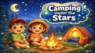 Camping Under the Stars &mdash; Kids Story | Tent Night, Campfire Fun & Nature Sounds
