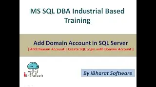 Create AD/Domain Control Account in DC | Create SQL Login with AD Account in Hindi #ibharatsoftware