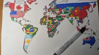 Making a map of the world from memory part 2- national flags