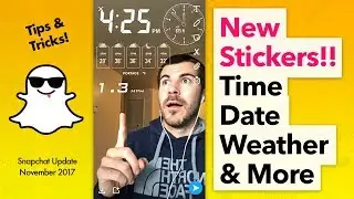 How To Use New Snapchat Stickers (Time, Date, Temp, Weather, Elevation, Speed)