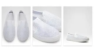 Trampki Slip On Highway White Sneakers - DeeZee.pl